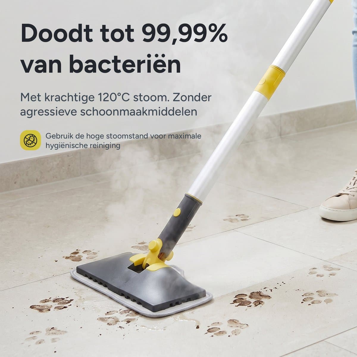 R2 Essentials 12-in-1 Stoomreiniger – Steam Cleaner – Handstoomreiniger – Handstomer – Vlekkenreiniger – Chemievrije Dieptereiniging voor Badkamer, Keuken, Voegen, Tegels, Bank, Tapijt, Auto & Kleding thumbnail 5