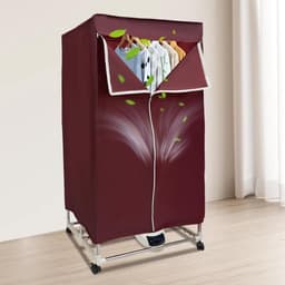 Productfoto van Draagbare wasdroger - Elektrische droger - Kleding drogen - Geluidsarm ontwerp - 30 kg capaciteit - Wijnrood