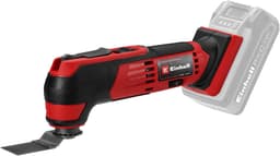 Productfoto van Einhell Accu Multitool TE-MG 18/1 Li Solo - Power X-Change - Incl. 9x schuurpapier en 3 verschillende zaagbladen
