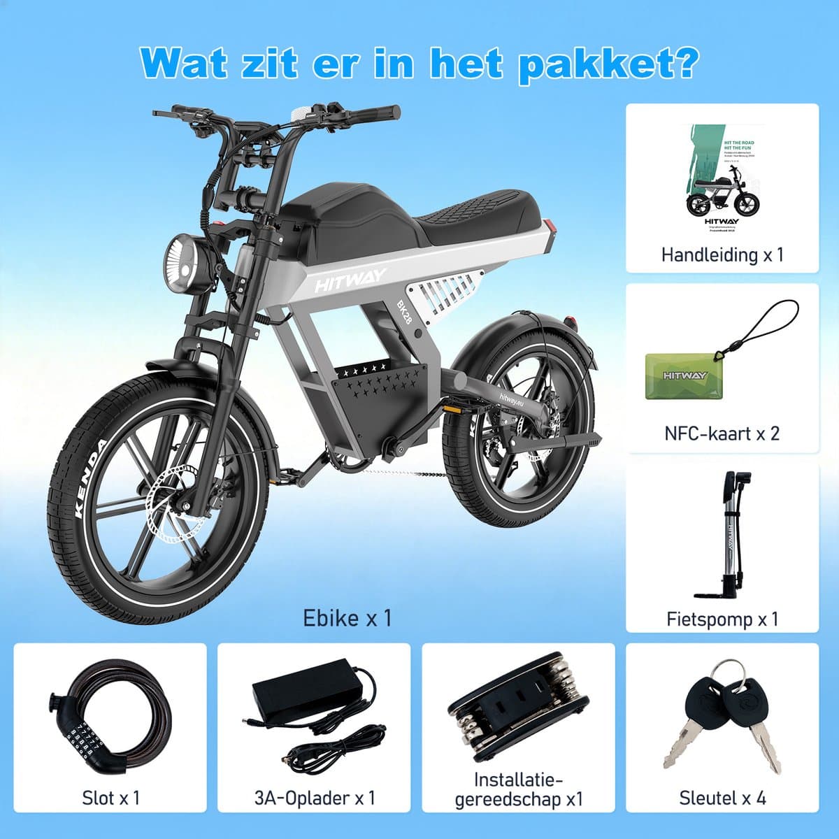 HITWAY BK28 250W fatbike 48V 25Ah