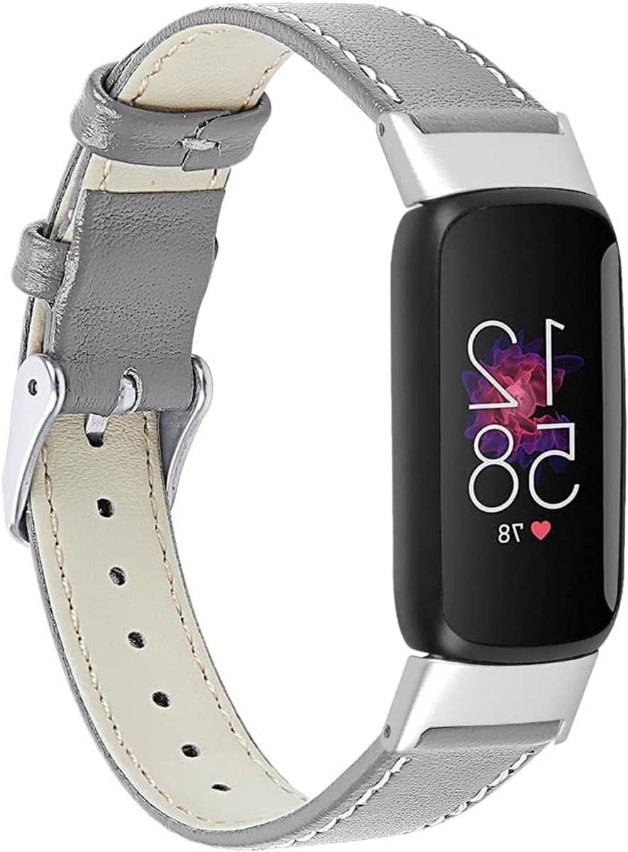 Elegante Leren Sportarmband voor Fitbit - Ademend en Zacht, Metalen Gesp, Vervangband voor Fitness en Wellness Tracker thumbnail 5