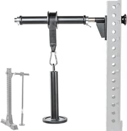 Productfoto van Onderarm Trainer Roller - Pols Kracht Apparaat - Grip Versterken - Voor Power Racks - 75x75mm Buis - Veelkleurig