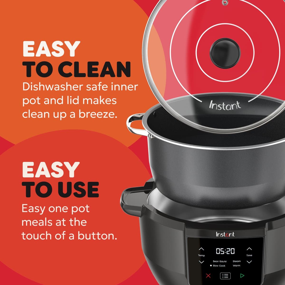Instant Pot Superior 7,2L Slow Cooker - 4-in-1 Slowcooker - Sauteren - Stomen - Warmhouden - Tot 10 Porties - One-Pot Koken thumbnail 4