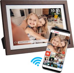 Productfoto van Denver Digitale Fotolijst 10.1 inch - Hout - 16GB - PFF1040DW