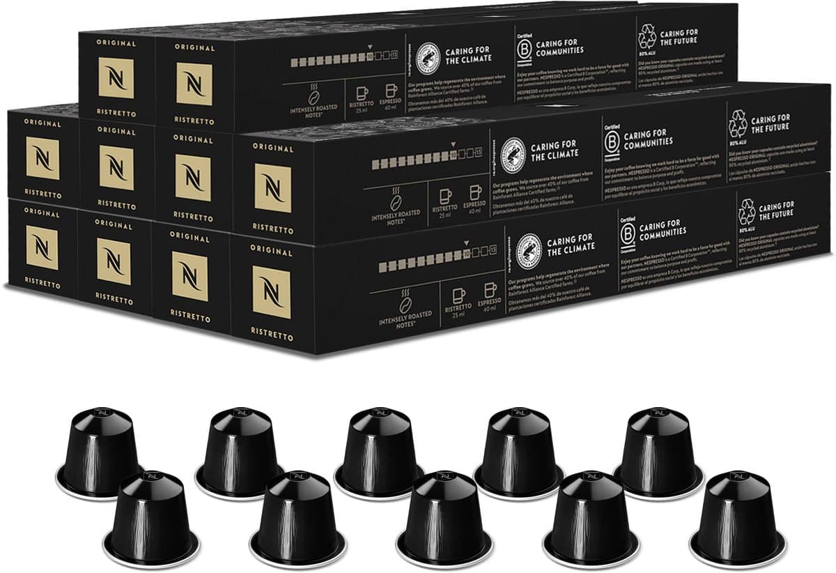 Nespresso - Original - Ristretto - Koffiecups - 100 capsules - afbeelding 1