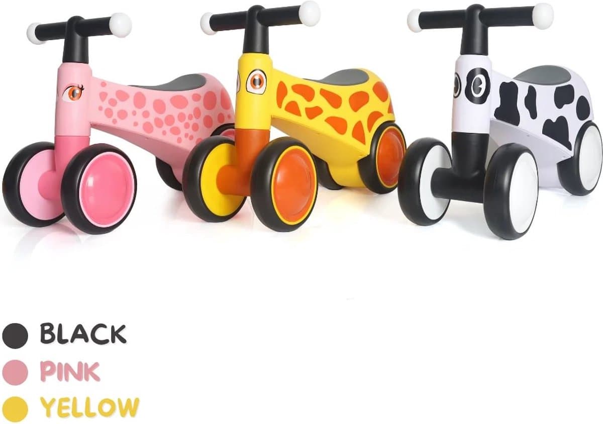 Lionelo Sammy Loopfiets – 4 Wielen – Verlichting in Handvatten – Vanaf 1 Jaar – Extra Comfortabel Zadel – Antislip Handgrepen – Ergonomisch Ontwerp – Kleurrijke Diermotieven – Jongens & Meisjes – Zonder Gereedschap te Monteren thumbnail 5