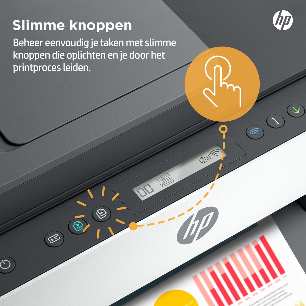 HP Smart Tank 7305 – All-in-One Kleurenprinter – Inkjet Tankprinter – Wifi, Ethernet & AirPrint – ADF – Tot 3 Jaar Printen – Printen, Scannen, Kopiëren – Dubbelzijdig – Zonder Cartridges thumbnail 3