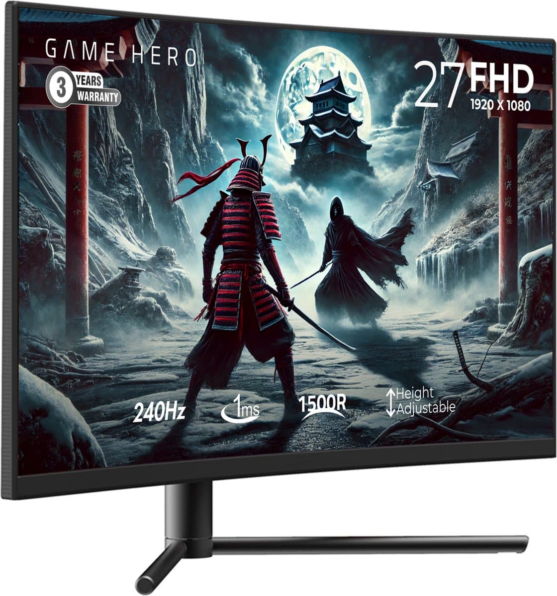 GAME GAME HERO 27" Curved: 240Hz VA, 1ms, Full HD thumbnail 7