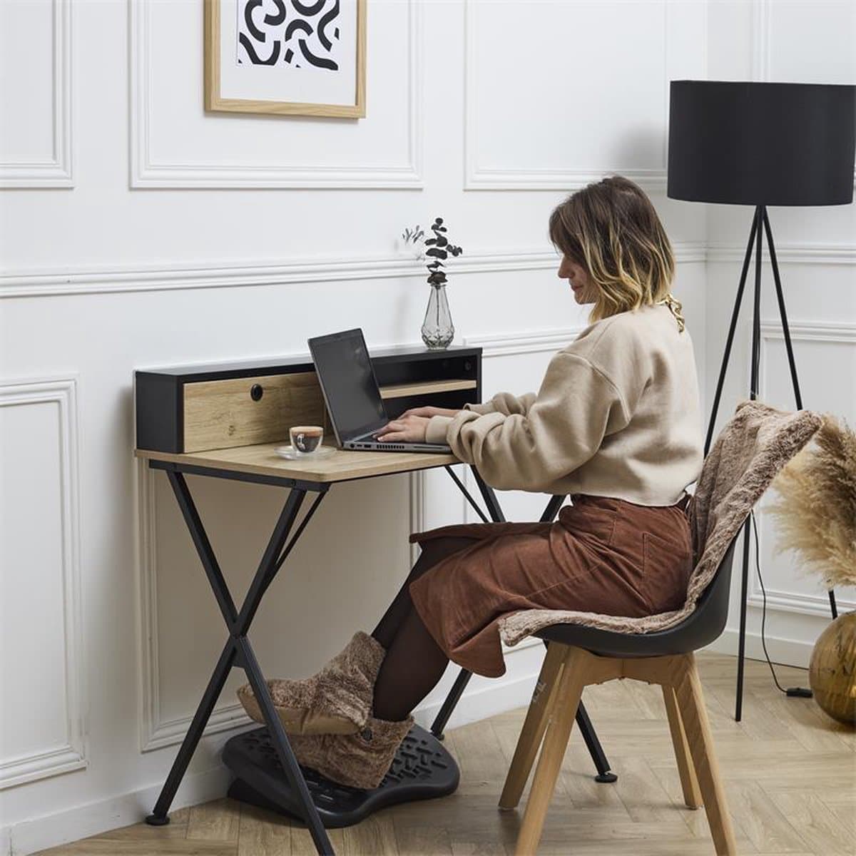 Verwarmd Stoelkleed voor Stoel met 3 Warmtestanden – Draadloos Infrarood Warmtedeken 38 x 83 cm – Bruin (inclusief powerbank) thumbnail 4