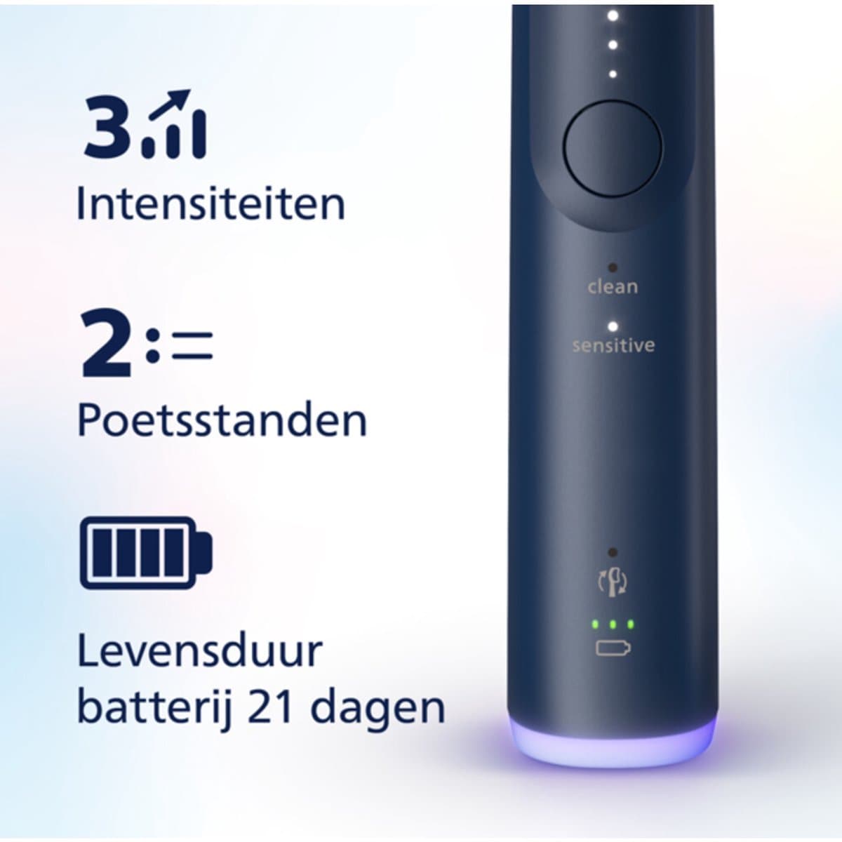 Philips Sonicare 6100 Series – Elektrische Tandenborstel – Blauw - Reisetui - Gevoelige tanden - HX7403/05 thumbnail 7