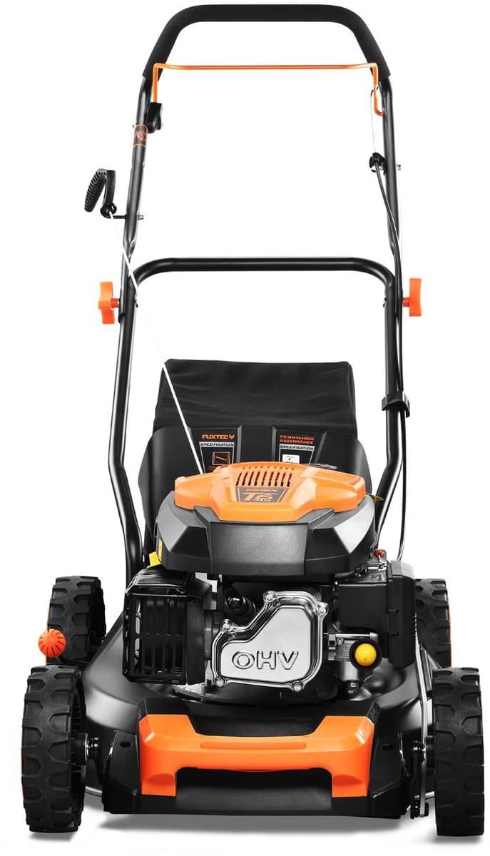 FUXTEC 3in1 Benzine Grasmaaier FX-RM4646ECO - 3,5pk / 2,6kW - 46cm Maaibreedte - 7-traps Maaihoogteverstelling - 4-Takt - Incl. 50L Grasvanger - Mulchfunctie & Reinigingsaansluiting thumbnail 7