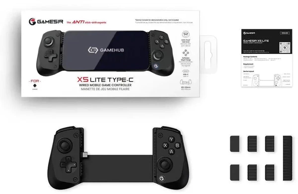GameSir X5 Lite - Telefoon Controller - Lichtgewicht - iPhone 16/15/iPad mini/Android - Zwart thumbnail 8