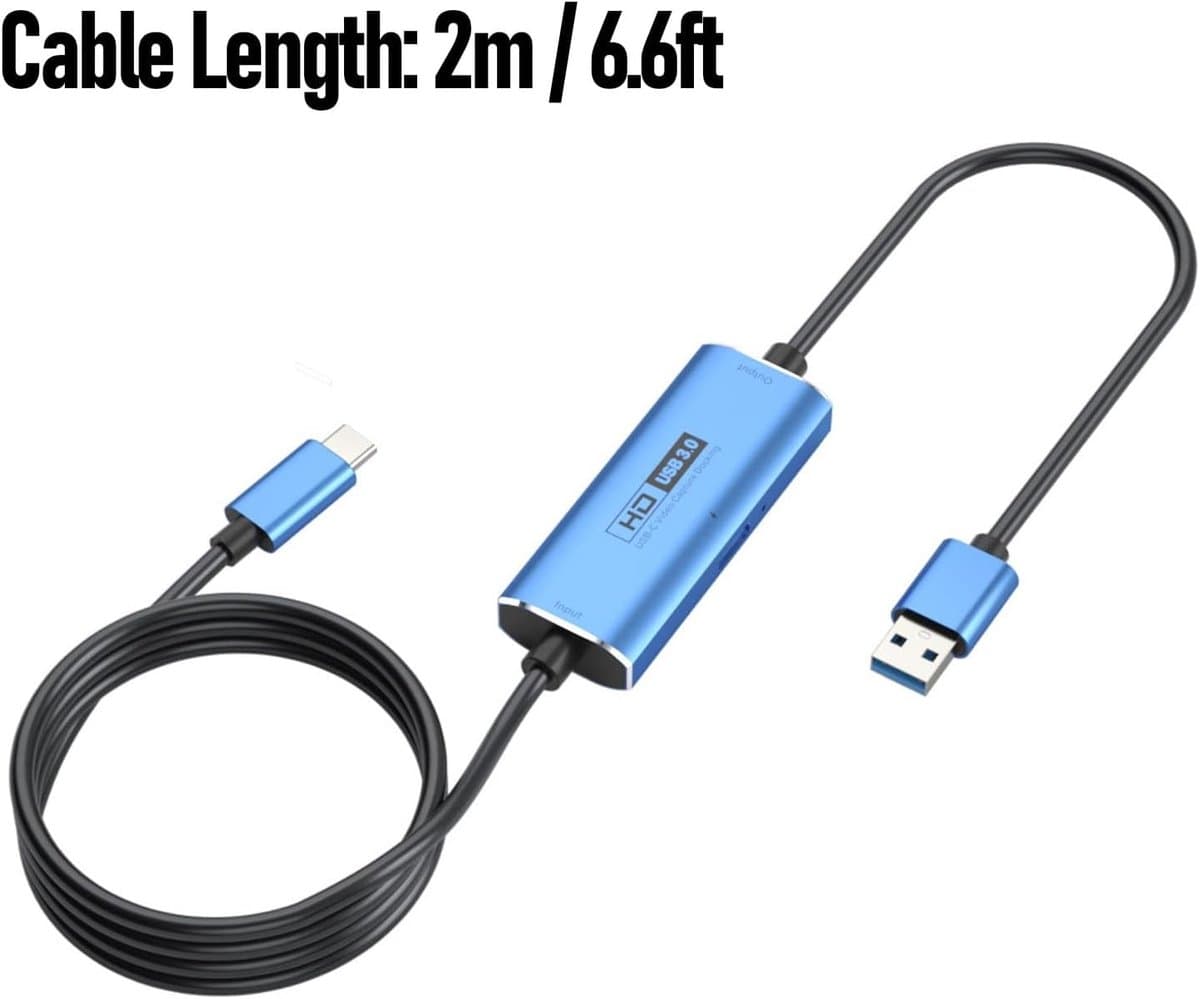 Video Capture Card - Opnamekaart Streamen - Live Gaming Opnames - 100W PD Snel Opladen - 1080p 60fps thumbnail 7