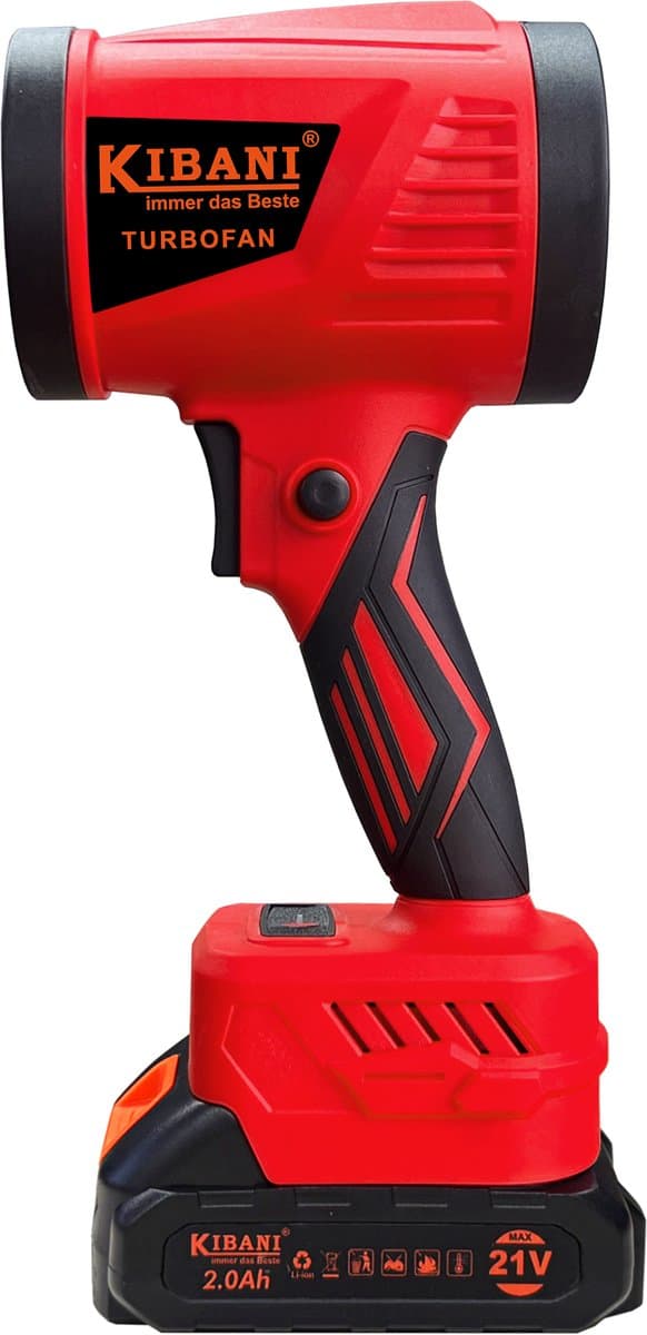 Kibani Power Blower - Accu Bladblazer - Mini Bladblazer - Blower - 33.000 RPM - 21V - 2000 mAh Accu - Draadloos - Compact - Lichtgewicht - Turbo Fan - Auto Drogen - Stofblazer thumbnail 2