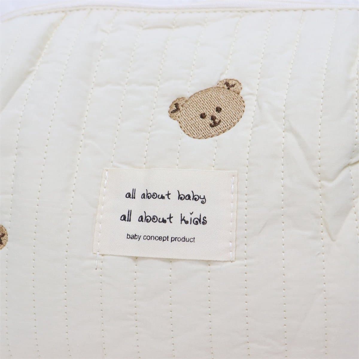 Joya Kids® Baby Toilettas | Luiertas Organizer Klein | 25x17 cm | Crèmekleurig met Teddy Beertjes | Voor Luiers, Crème, Speentjes en Babyverzorging | Unisex thumbnail 7