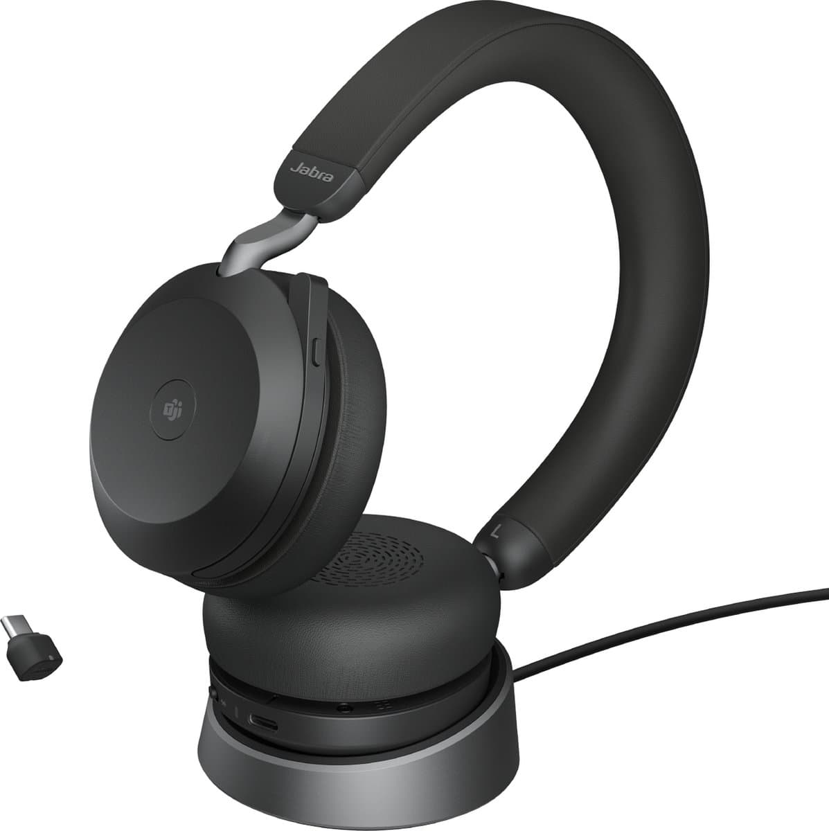 Jabra Evolve2 75 MS - Bluetooth Headset - Met Microfoon - Zwart thumbnail 5