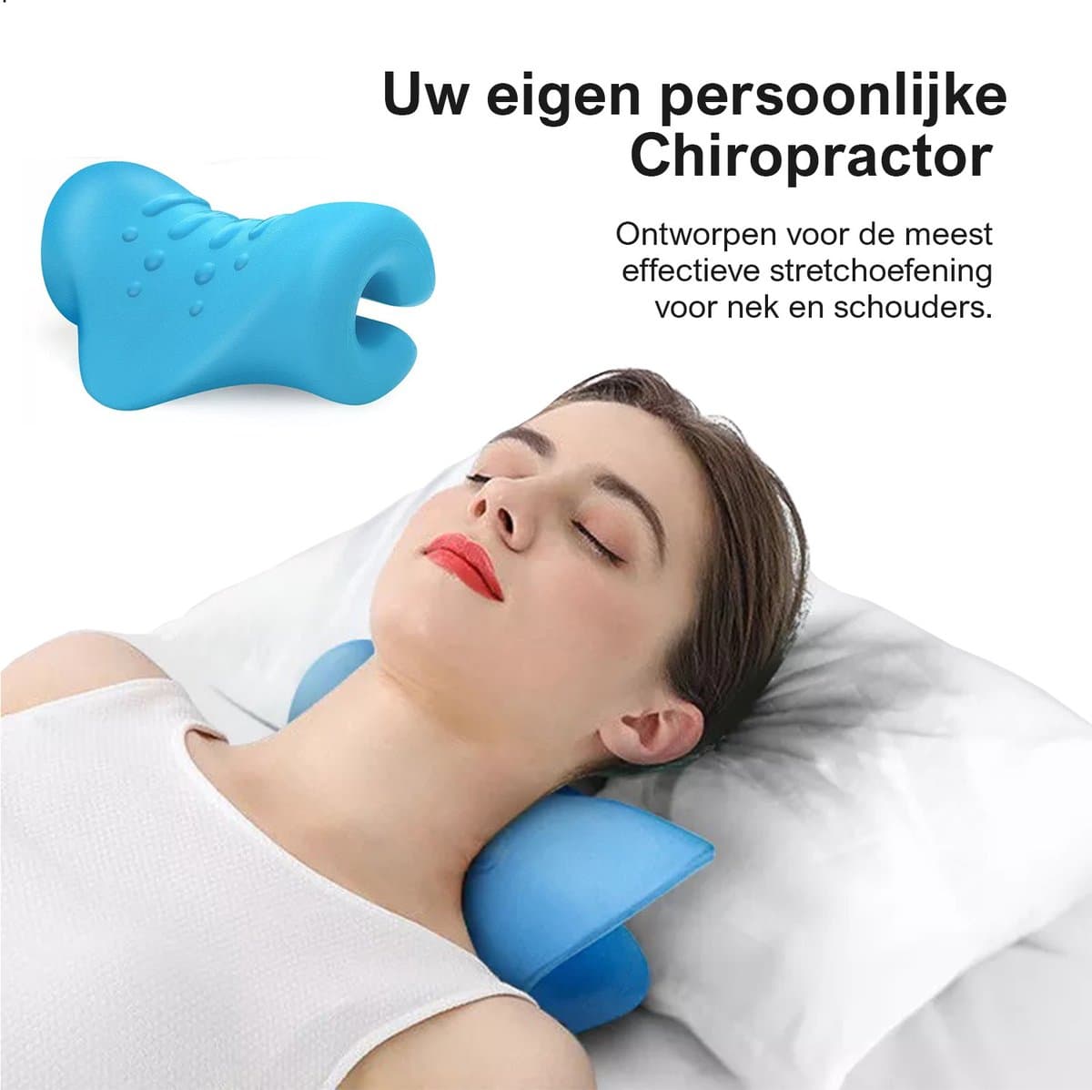 Nekstretcher - Neck releaser - Nekmassage Apparaat - Nek massagekussen - Voor Nek- Schouder- en Rugklachten – Verbeterde drukpunten – Medisch schuim thumbnail 3