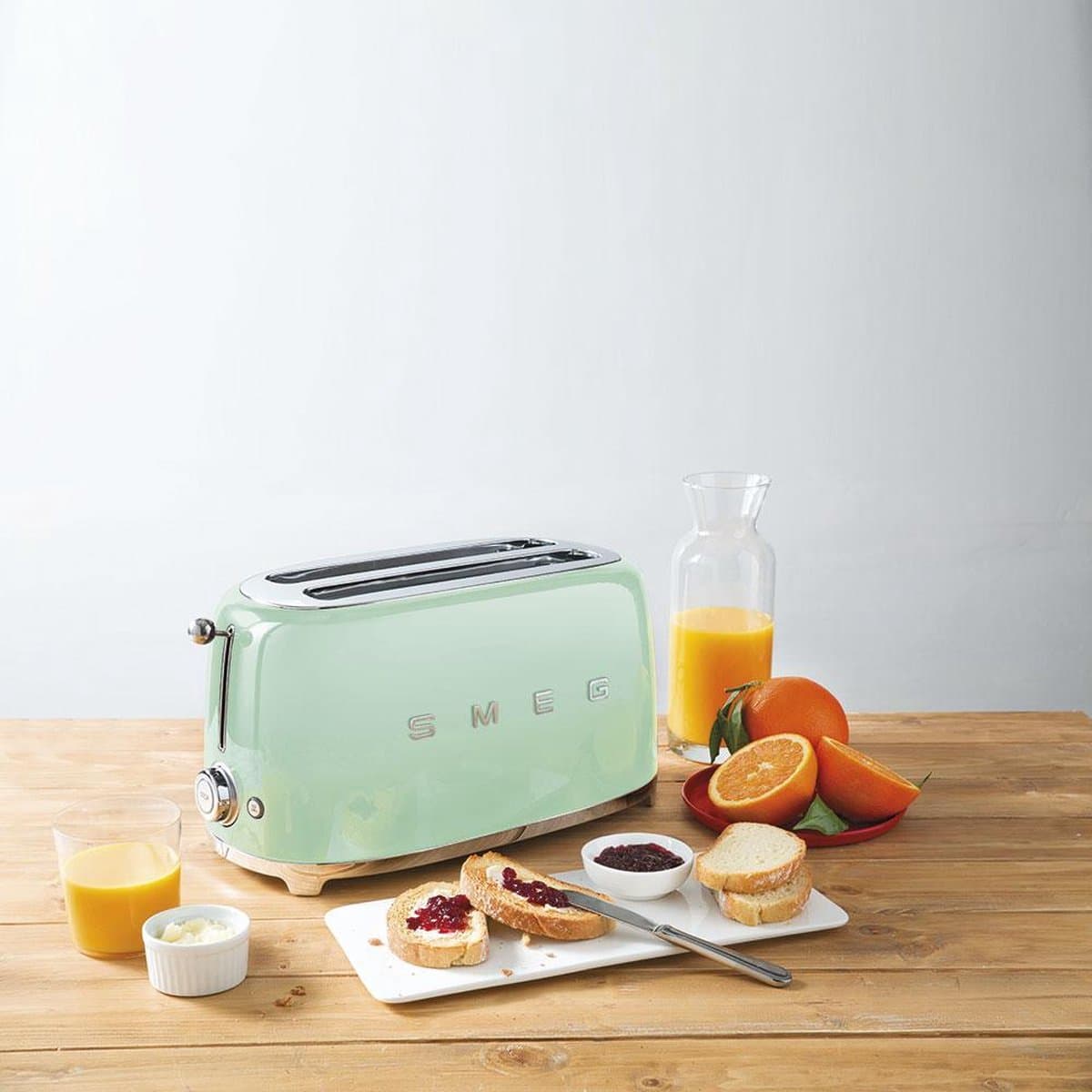 SMEG TSF02PGEU - Broodrooster - Watergroen - 2x4 - 1500W - 6 niveaus thumbnail 8