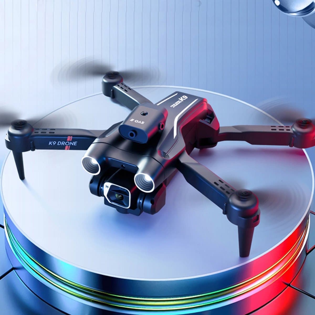 Drone met dubbele camera - quadcopter - Obstakel ontwijking - 4K - opvouwbaar - Inclusief opbergtas en 3 batterijen - voor luchtfotografie en buiten thumbnail 2