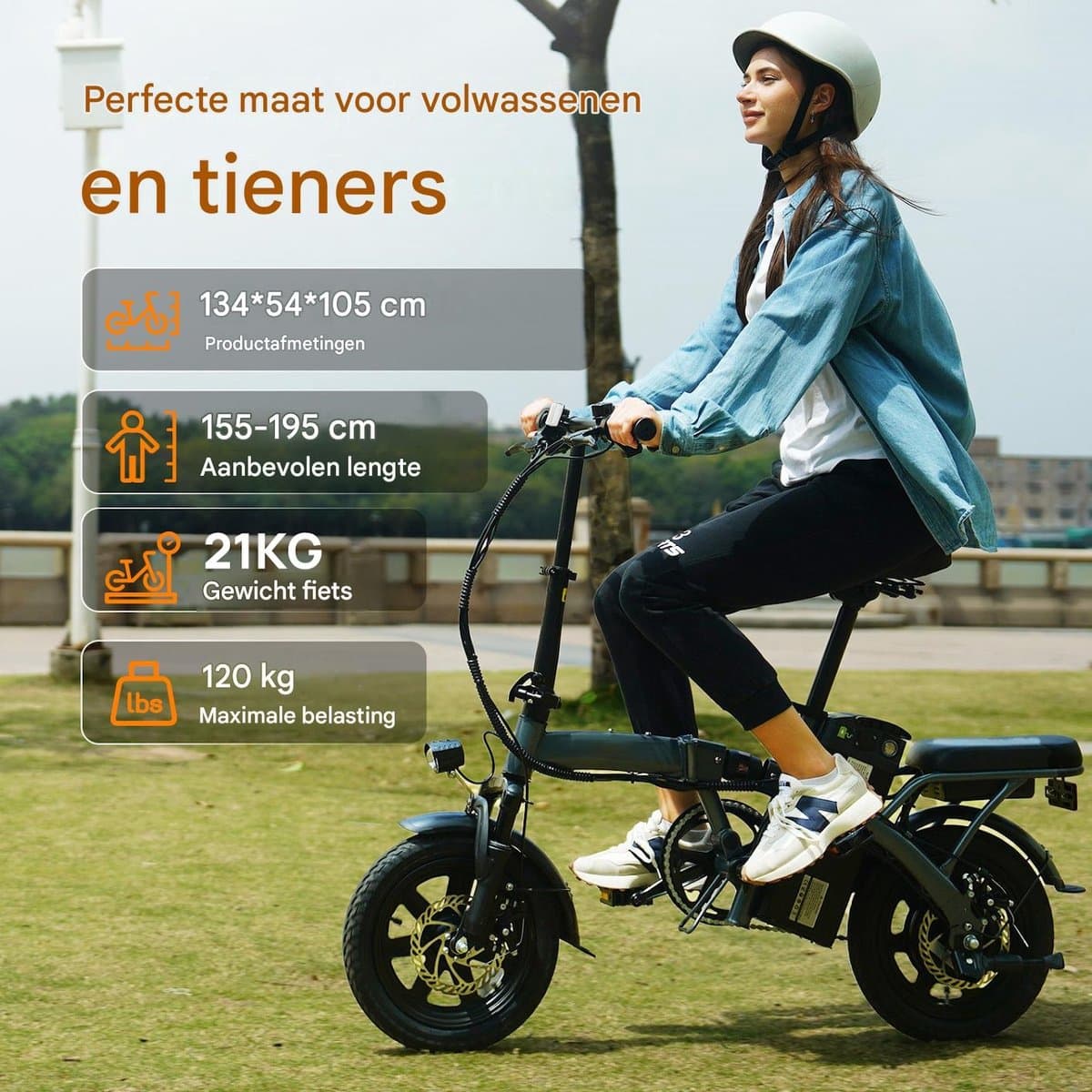 HillMiles Mile1 Elektrische Fiets - Motor 250W - Actieradius 60km - 14 Inch -25km/ - 36V/10.4Ah -vouwbaar E-bike -stads E-bikes & E-Nederland - Zwart thumbnail 7