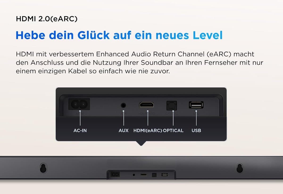 Soundbar - Home audio - Film avond - Dolby Atmos - 2.0 kanalen - Donker titanium thumbnail 6