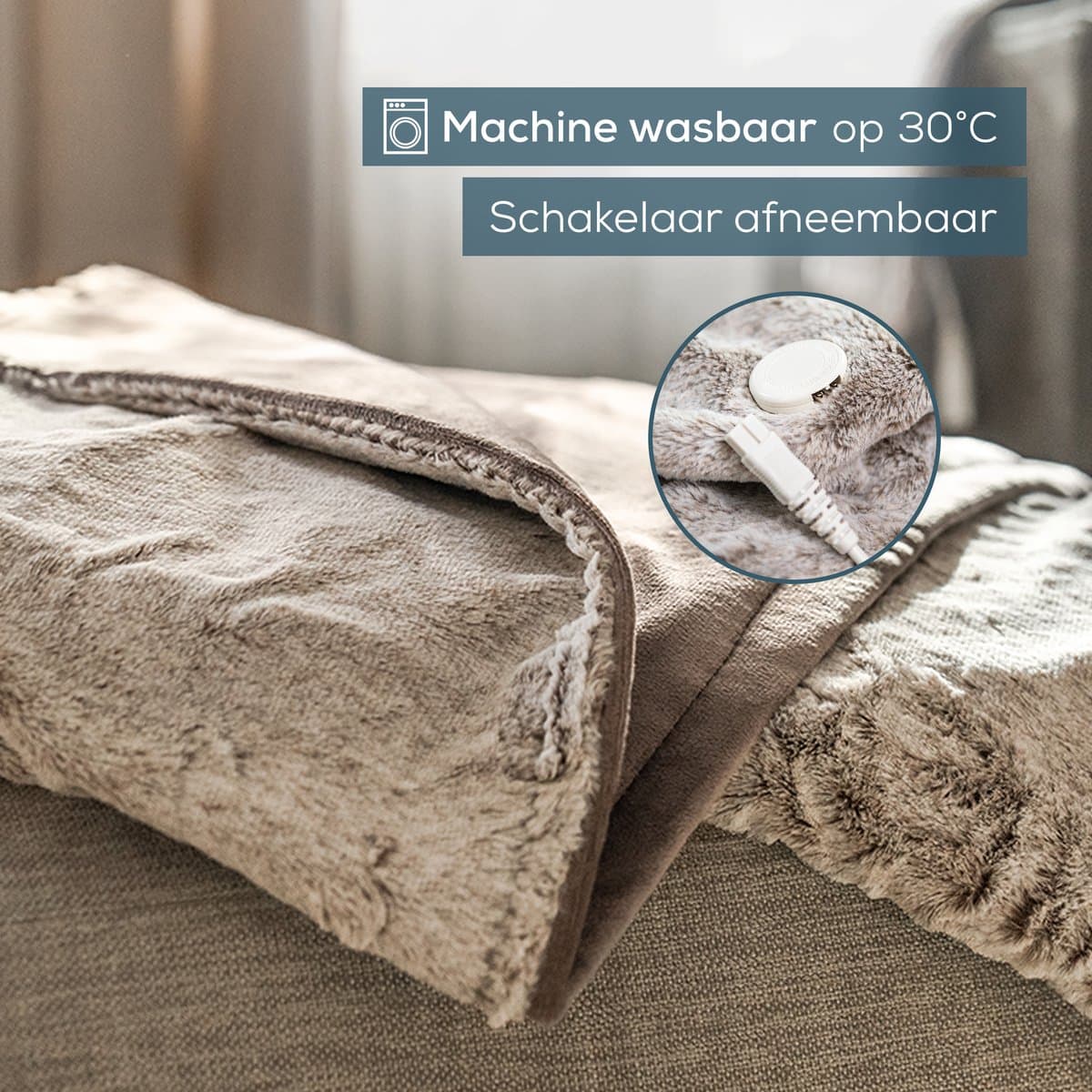 Beurer Elektrische Deken - Warmtedeken - 1 persoons 180x130cm - Test: Zeer goed - Automatische uitschakeling - Nordic - 3 Jaar Garantie thumbnail 4