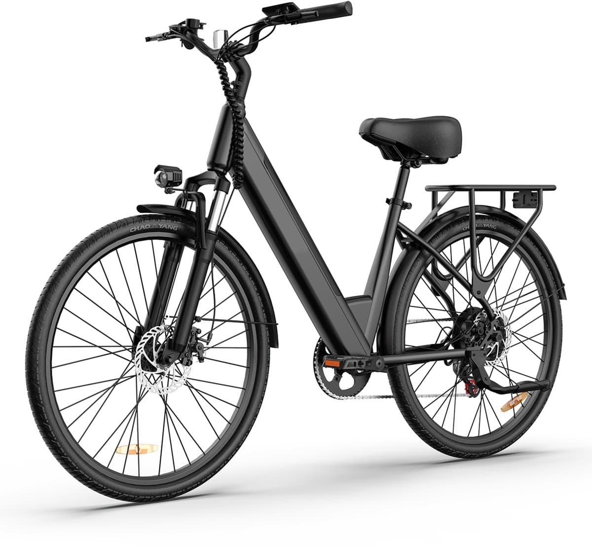 Qekud E26 Elektrische Fiets - Hoogkoolstofstaal - 36V 13Ah Accu - 80km Bereik - Shimano 7-Speed - 26" Banden thumbnail 8