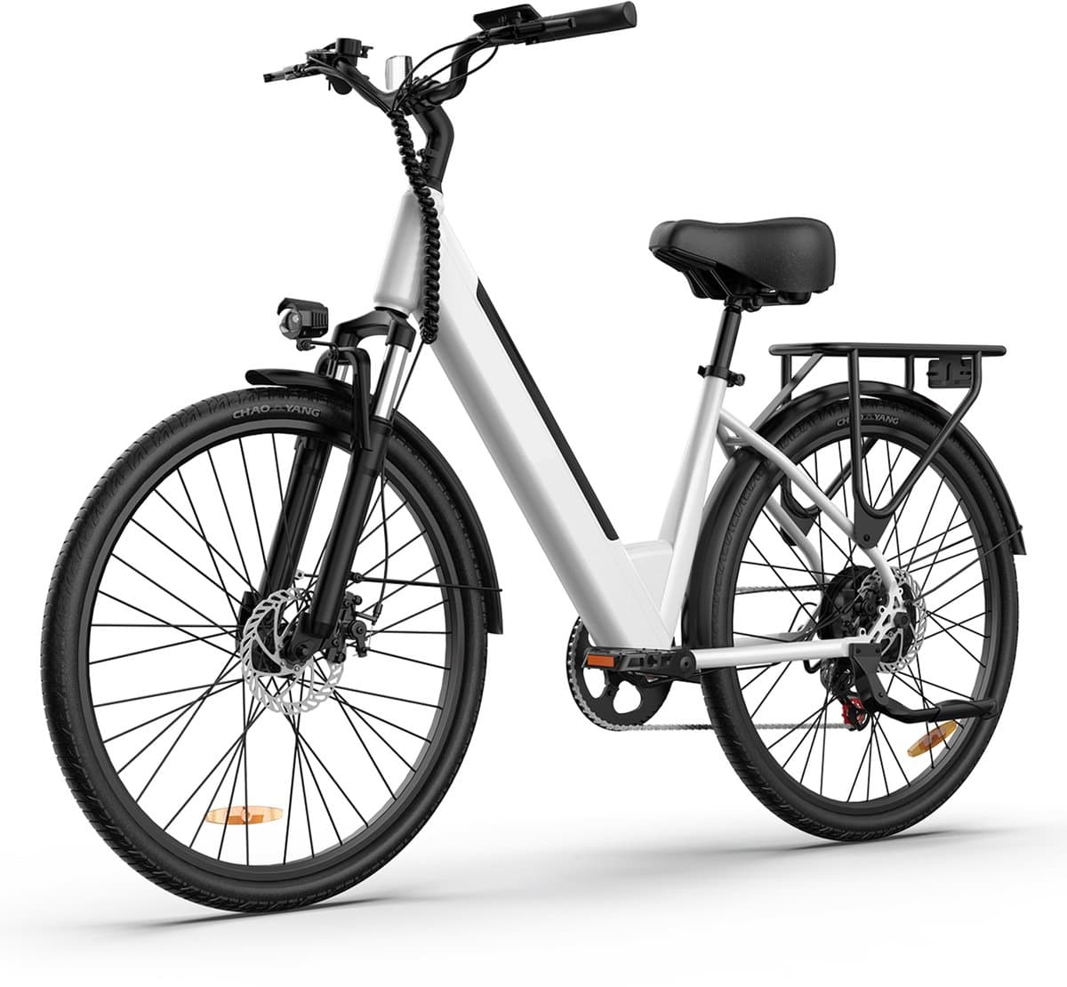 Qekud E26 Elektrische Fiets - Hoogkoolstofstaal - 36V 13Ah Accu - 80km Bereik - Shimano 7-Speed - 26" Banden thumbnail 2