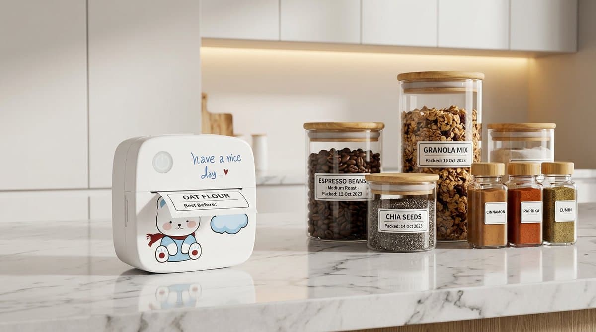 Picoo mini bluetooth thermische printer met 14 rollen – Draadloze sticker- en Labelprinter voor Foto’s, Notities, Studie, Organisatie & DIY thumbnail 6