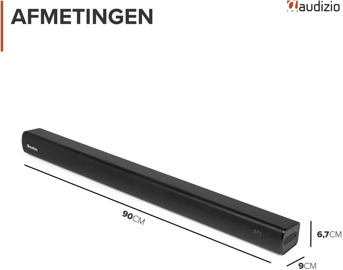 Soundbar - Audizio SB90 - HDMI-ARC - Bluetooth - 90 Watt - Optisch - Soundbar voor TV - 90 cm breed thumbnail 4