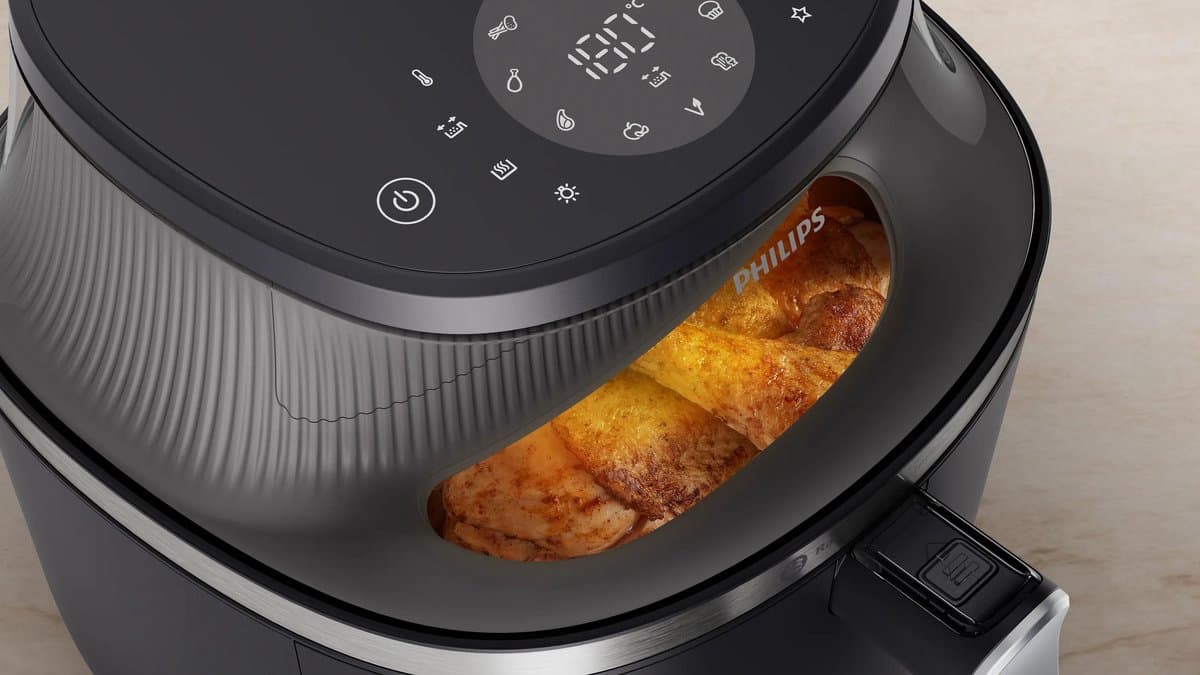 Philips 3000 Series Airfryer - NA332/00 - Kijkvenster - RapidAir Plus - 6.2L - Tot 5 Personen - Zwart thumbnail 7