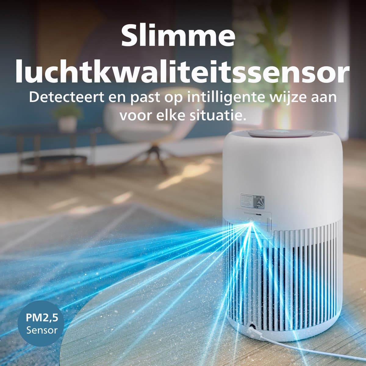 Philips PureProtect 900 Series - Luchtreiniger - CADR 250m3/u - Ruimtes tot 65m2 - 3 laags HEPA filtratie - Air+ App - Stille Reiniging - Compact - Wit - AC0950/10 thumbnail 8