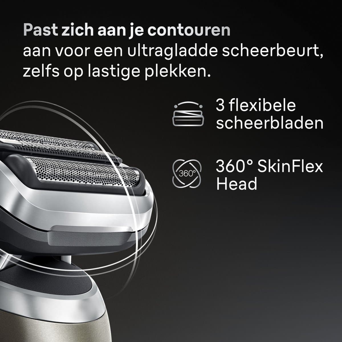 Braun Elektrisch Scheerapparaat Series 7 - Met SmartCare Center - EasyClick-opzetstukken - 72-C7650cc - Goud thumbnail 8