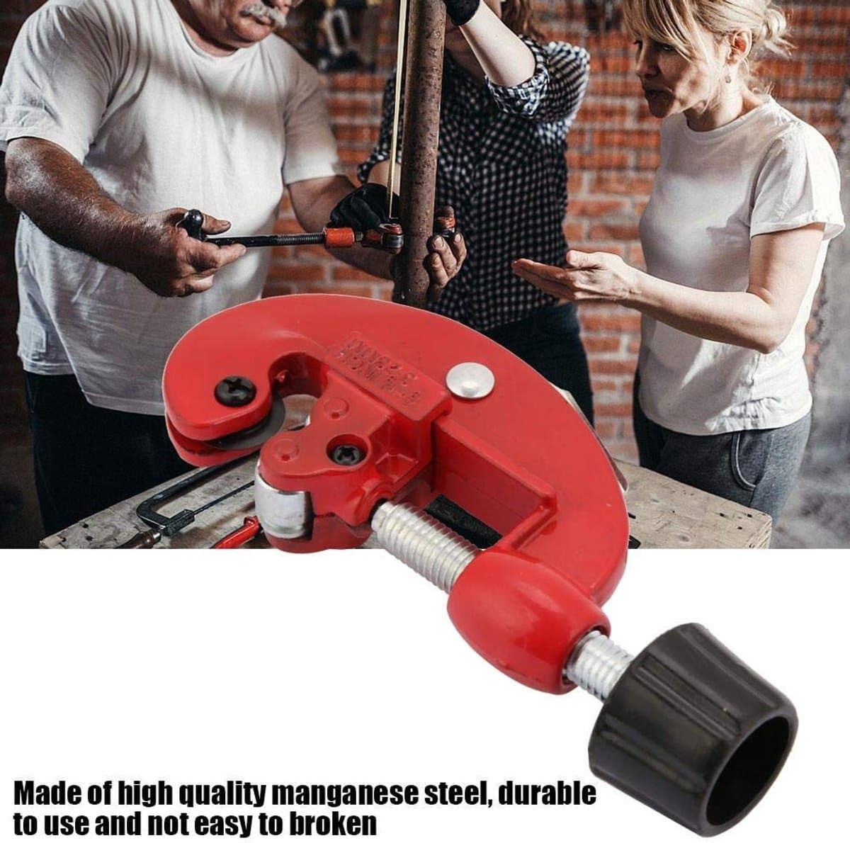 Dailygoods- Buizensnijder Optimaal voor Koperen/Aluminium - Gasbuis - PPR-buis - Snijbereik 3-64 mm - Mangaanstaal - Lichtgewicht 166-500 g - Pijpsnijder thumbnail 2