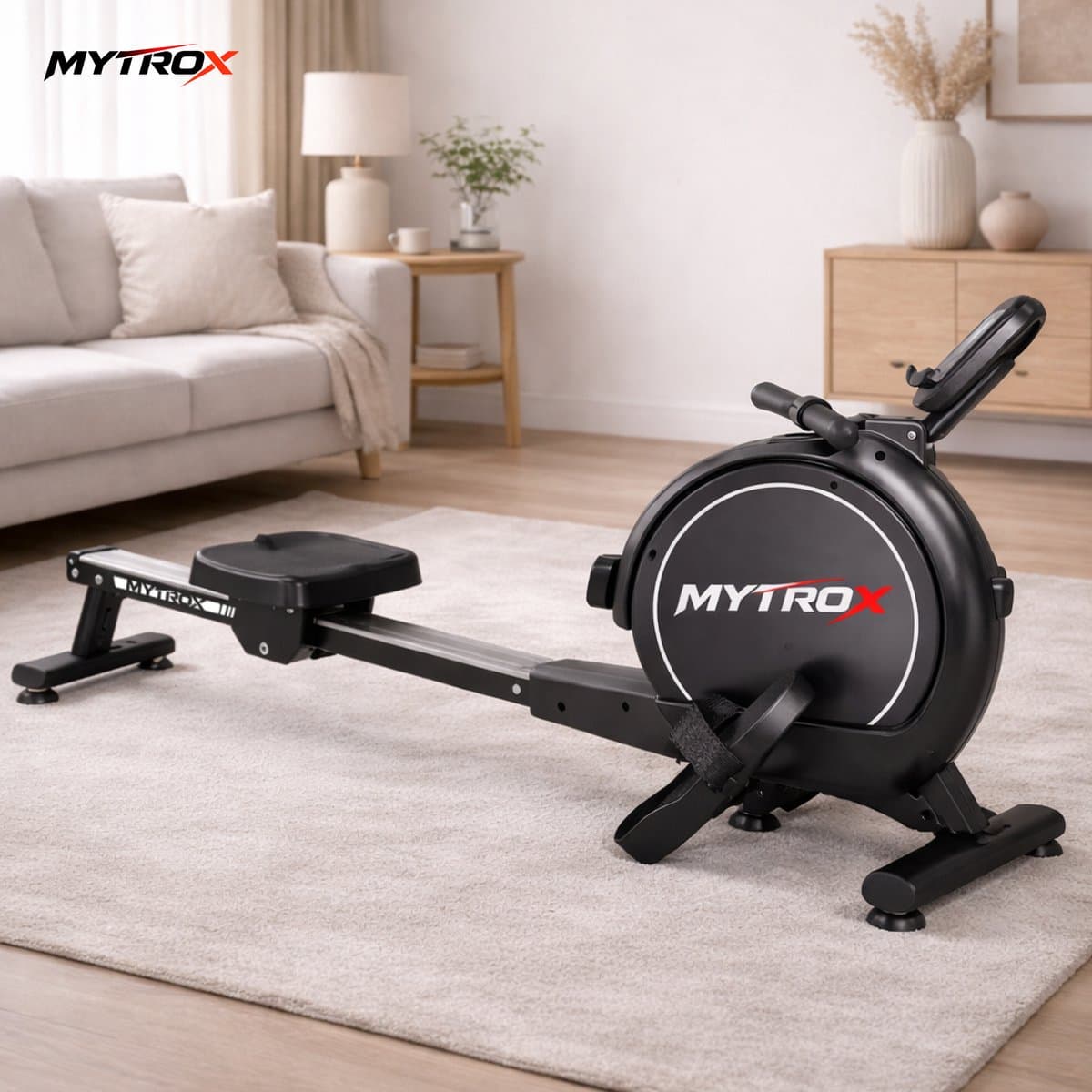 Mytrox Roeimachine - Inklapbare Roeitrainer met App - Magnetisch Roeiapparaat - 16 Weerstandsniveaus - Stil & Compact - Geschikt tot 120kg thumbnail 6