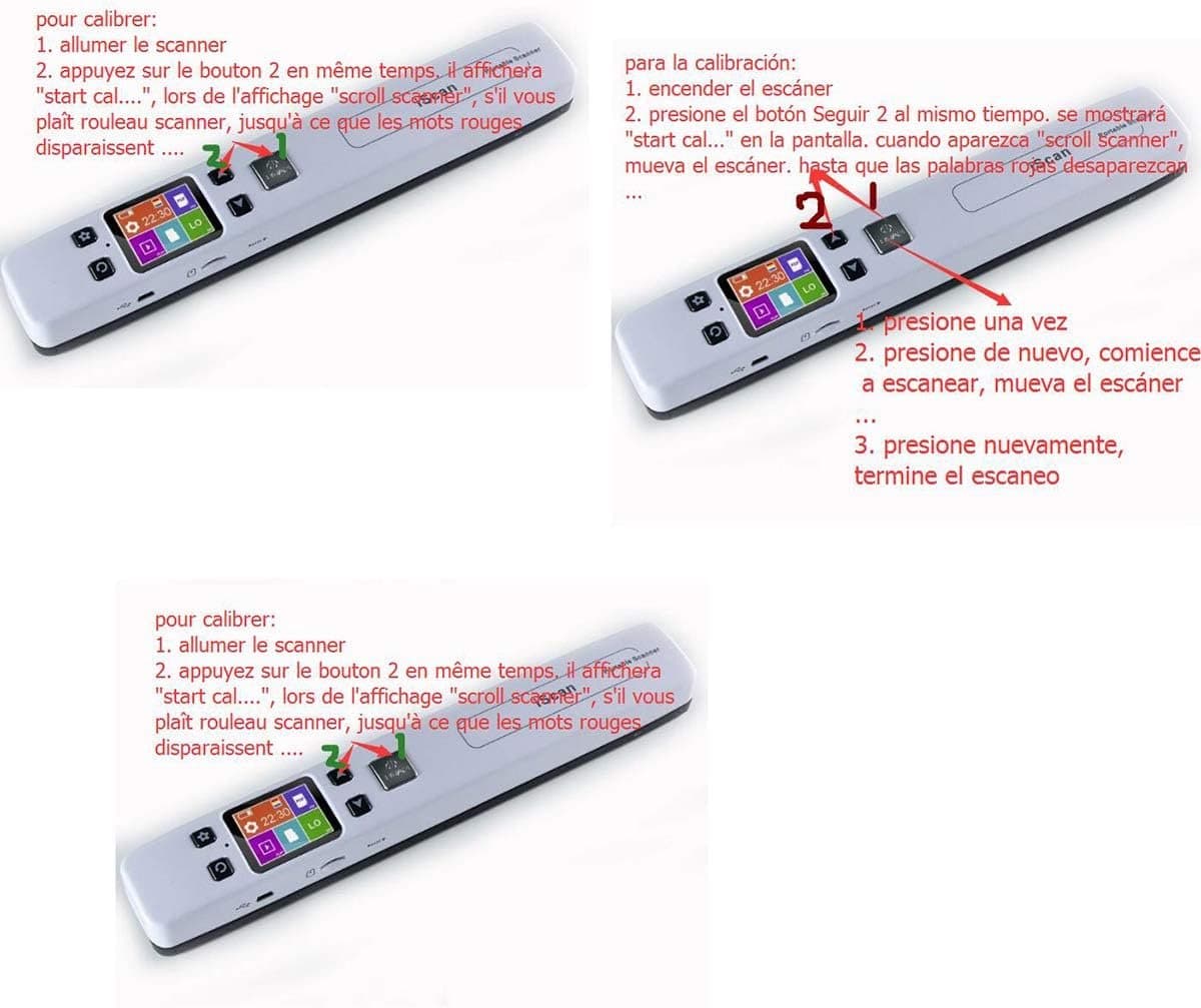 Draadloze Documentenscanner - Wifi Scanner Mobiel - Documenten Scannen - 1050 DPI Resolutie - A4 formaat - Zwart thumbnail 2