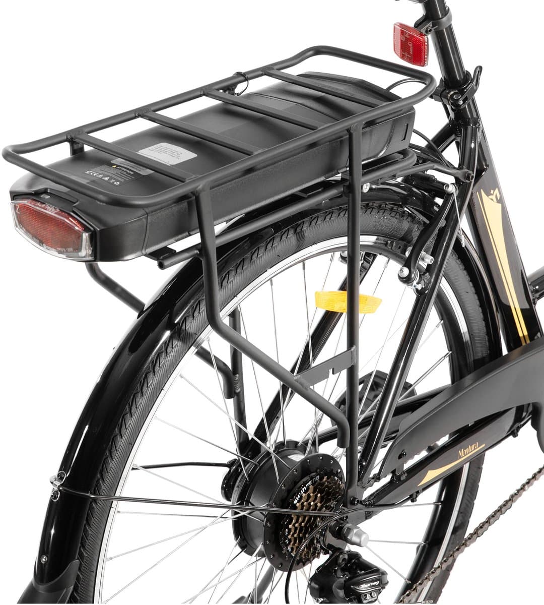 HILAND Montura Elektrische Stadsfiets 28 inch - E-bike Commuter Unisex - 250W Motor - 36V 10.4Ah Accu - 7 Versnellingen - Aluminium Frame thumbnail 3
