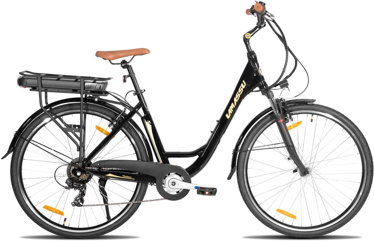 HILAND Montura Elektrische Stadsfiets 28 inch - E-bike Commuter Unisex - 250W Motor - 36V 10.4Ah Accu - 7 Versnellingen - Aluminium Frame thumbnail 5