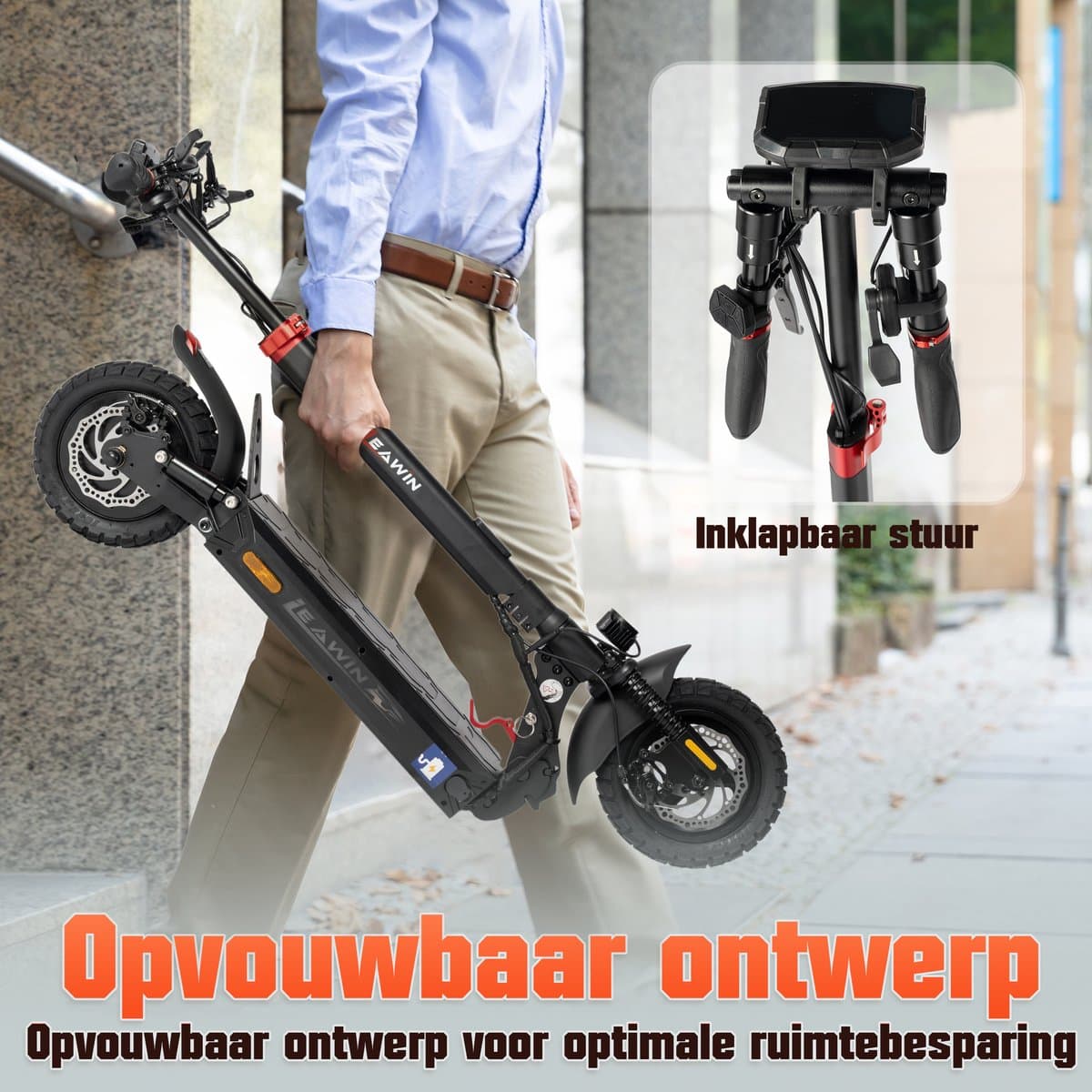 LEAWIN T4 E-Step: 873 Wh accu, 60 km bereik, 500W