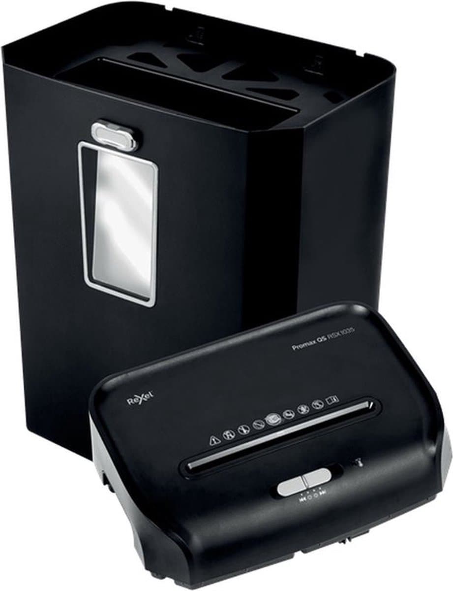 Rexel ProMax QS RSX1035 Papierversnipperaar - P4 Snippers - Tot 10 Vel - 35L - Zwart thumbnail 3