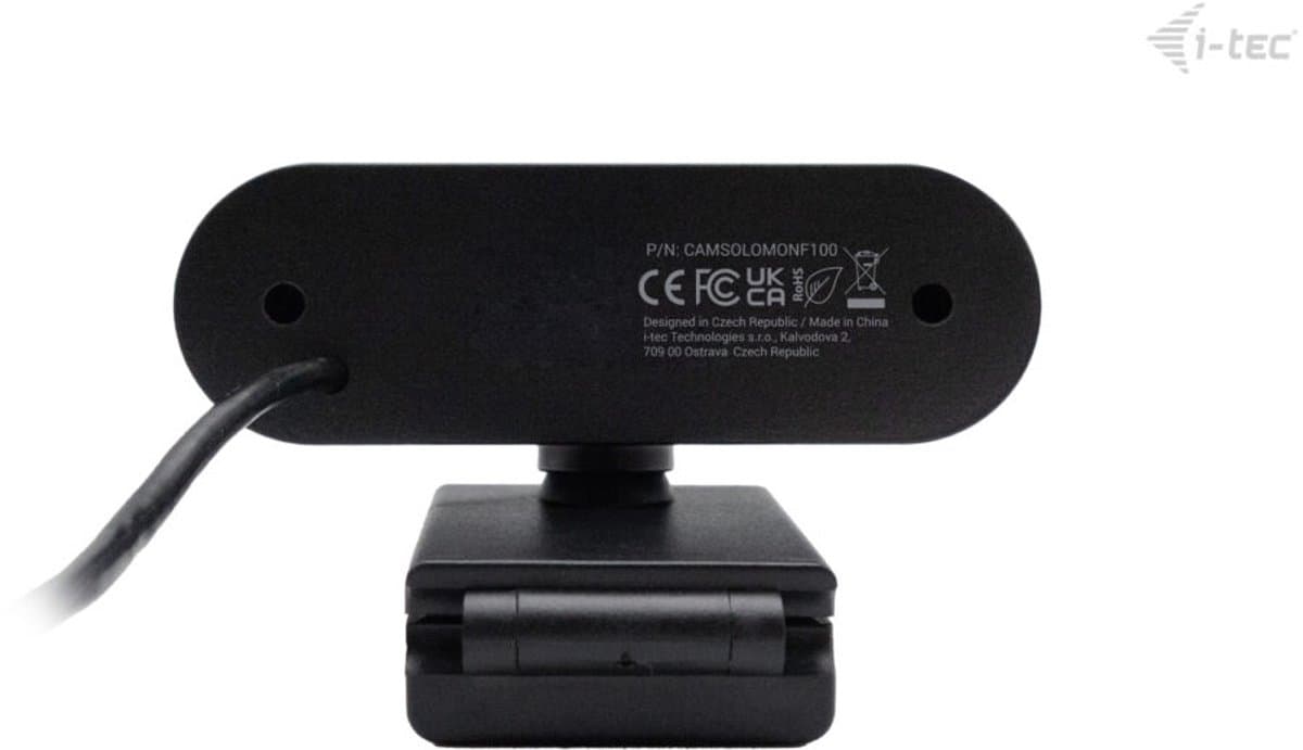 i-tec - Solomon 100 - Webcam - Full HD - Vaste Focus - 1 microfoon - Privacyafdekking - Auto beeldverbetering - Laptop & PC - Plug & Play thumbnail 8