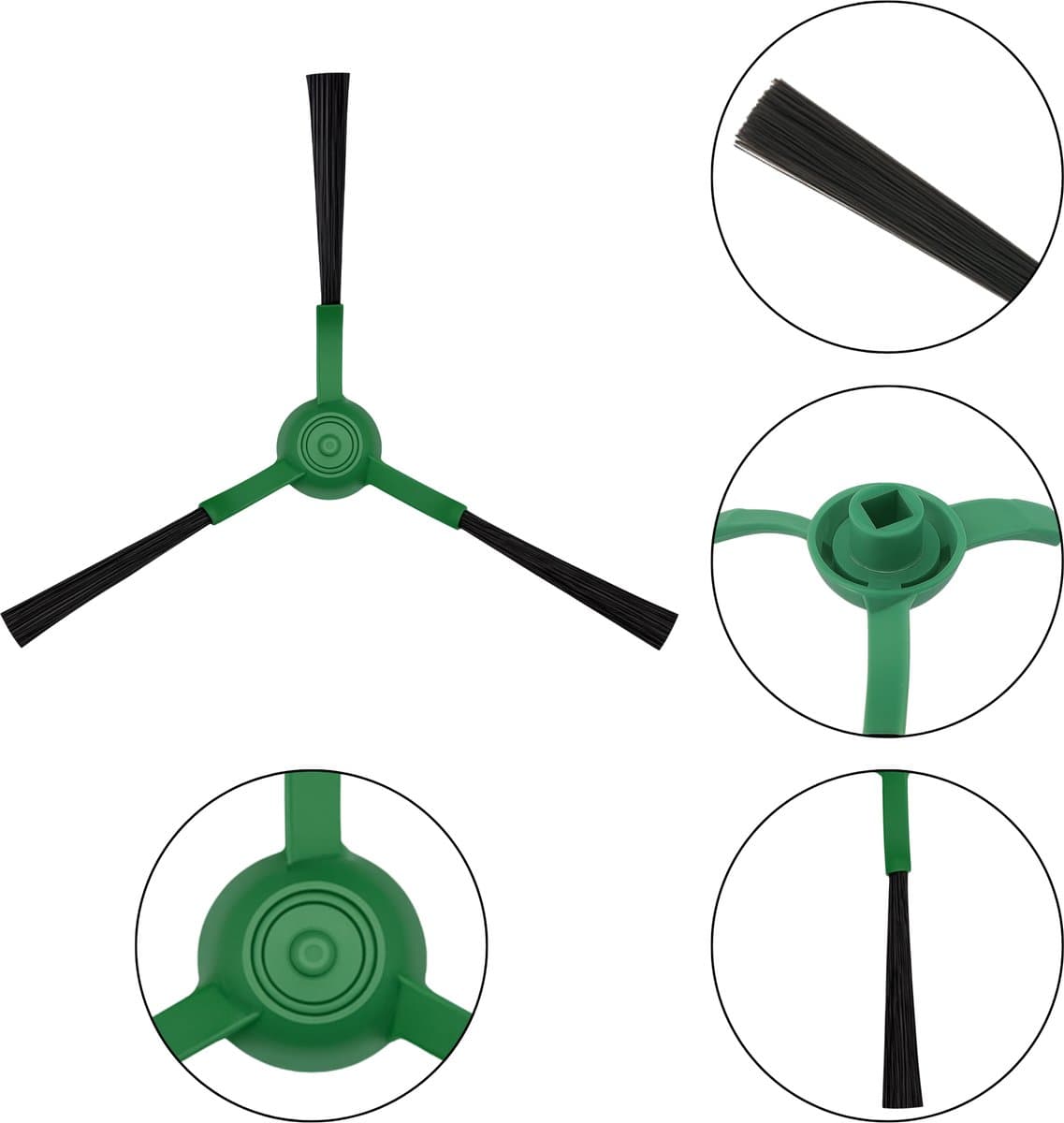 Borstel voor iRobot Roomba Combo 105/205/405/505, herbruikbare wasbare borstel [set van 6] thumbnail 4