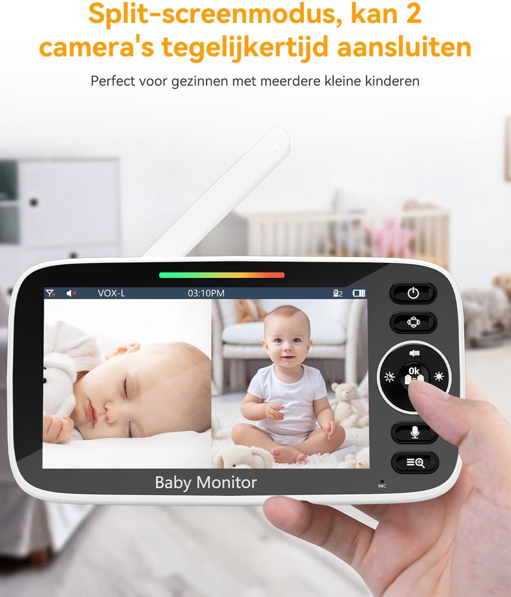 Sytifro 4,3-inch babyfoon zonder wifi thumbnail 2