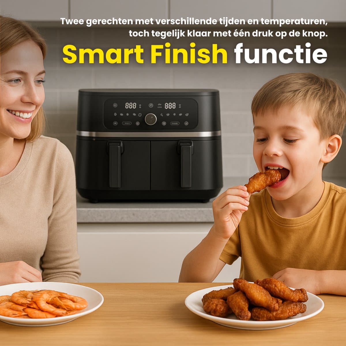 Dubbele Airfryer XXL 9L thumbnail 5