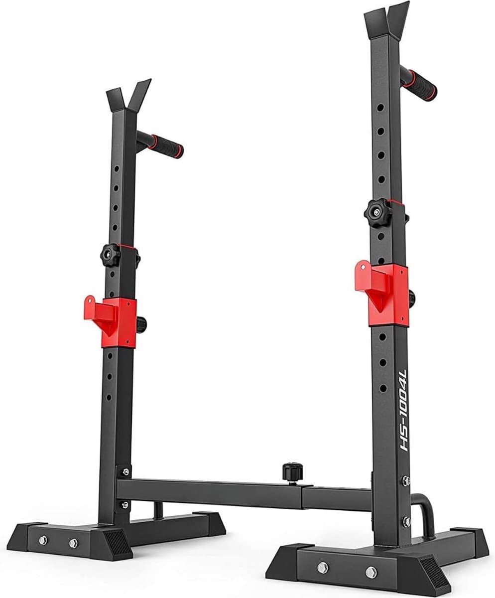 Thuys – Squat Rack – Power Rack – Haltersteunen – Half Rack – 41 x 49 x 145cm – Zwart thumbnail 5