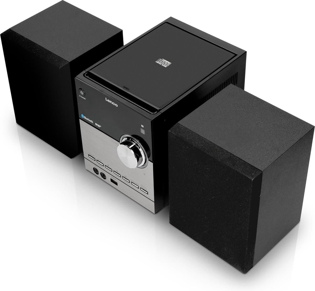 Lenco MC-150 - Stereo set met DAB, Bluetooth®, AUX en USB-aansluiting - Zwart thumbnail 2