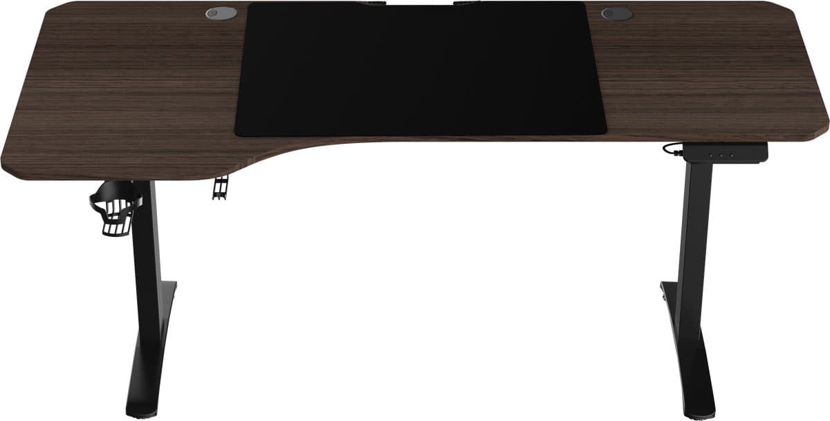 VDD Gaming - Bureau - Game Desk - Zit Sta Bureau - Elektrisch in Hoogte Verstelbaar - Zit-sta Bureau - Game Bureau - Gaming Desk - Computer Tafel - 160 x 75 cm - Bruin - Maximale hoogte 120 cm thumbnail 3