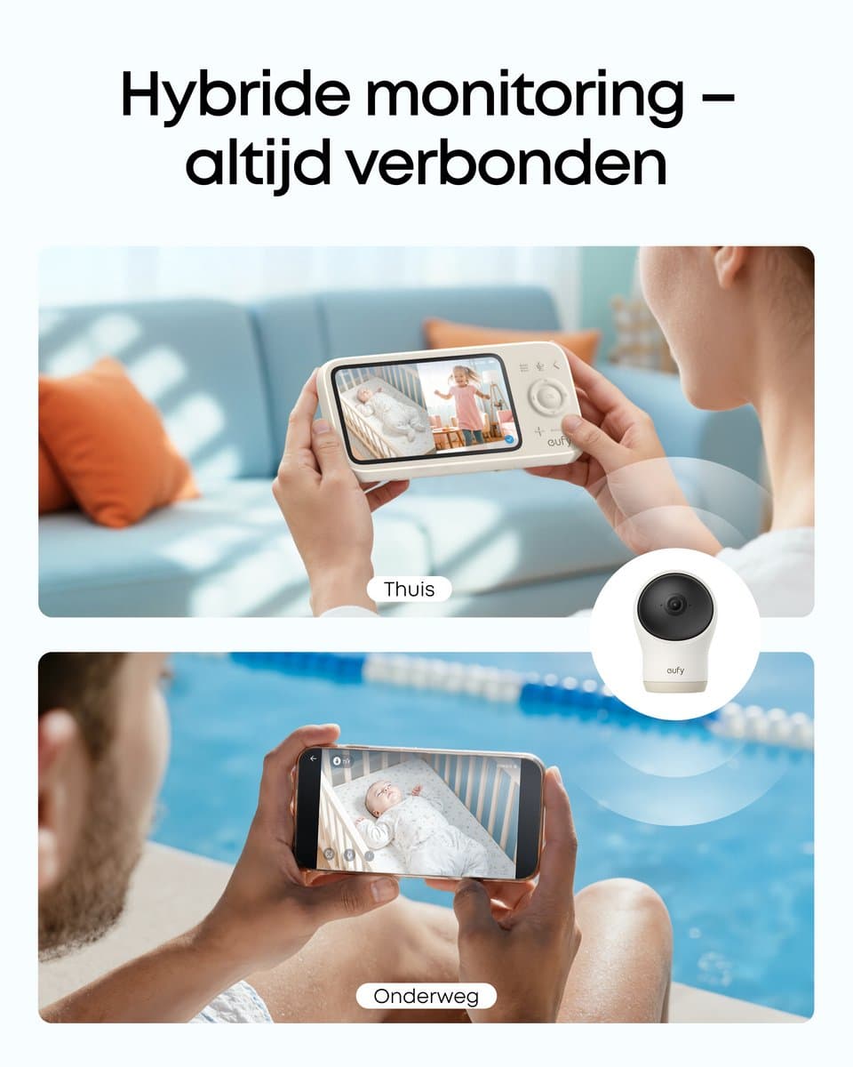eufy Baby Monitor C10 Add-On Camera - 2K HD & panoramisch zicht thumbnail 6