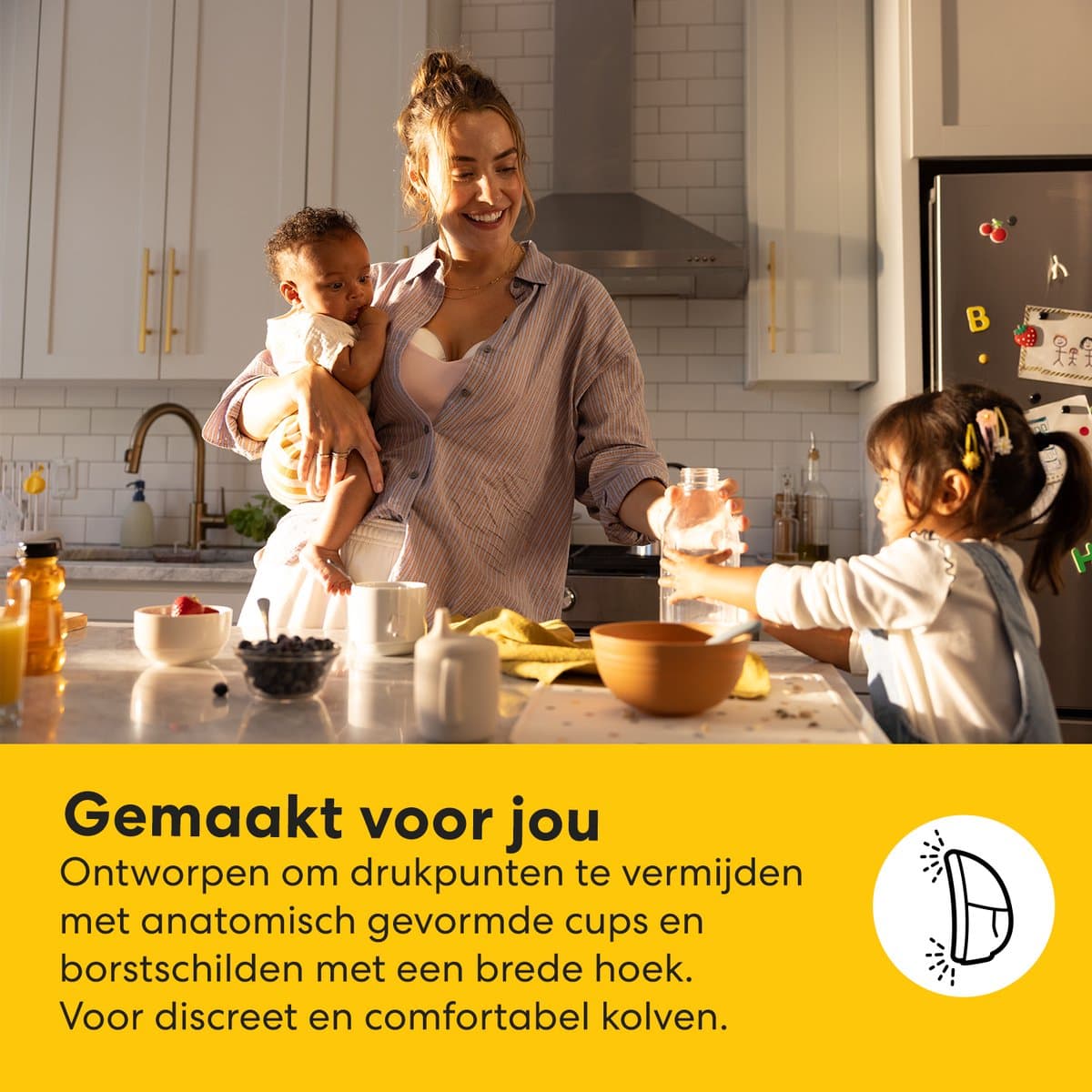 Medela Motion InBra dubbel + Ultra-ademende zoogkompressen 60 stuks - Voordeelverpakking thumbnail 8