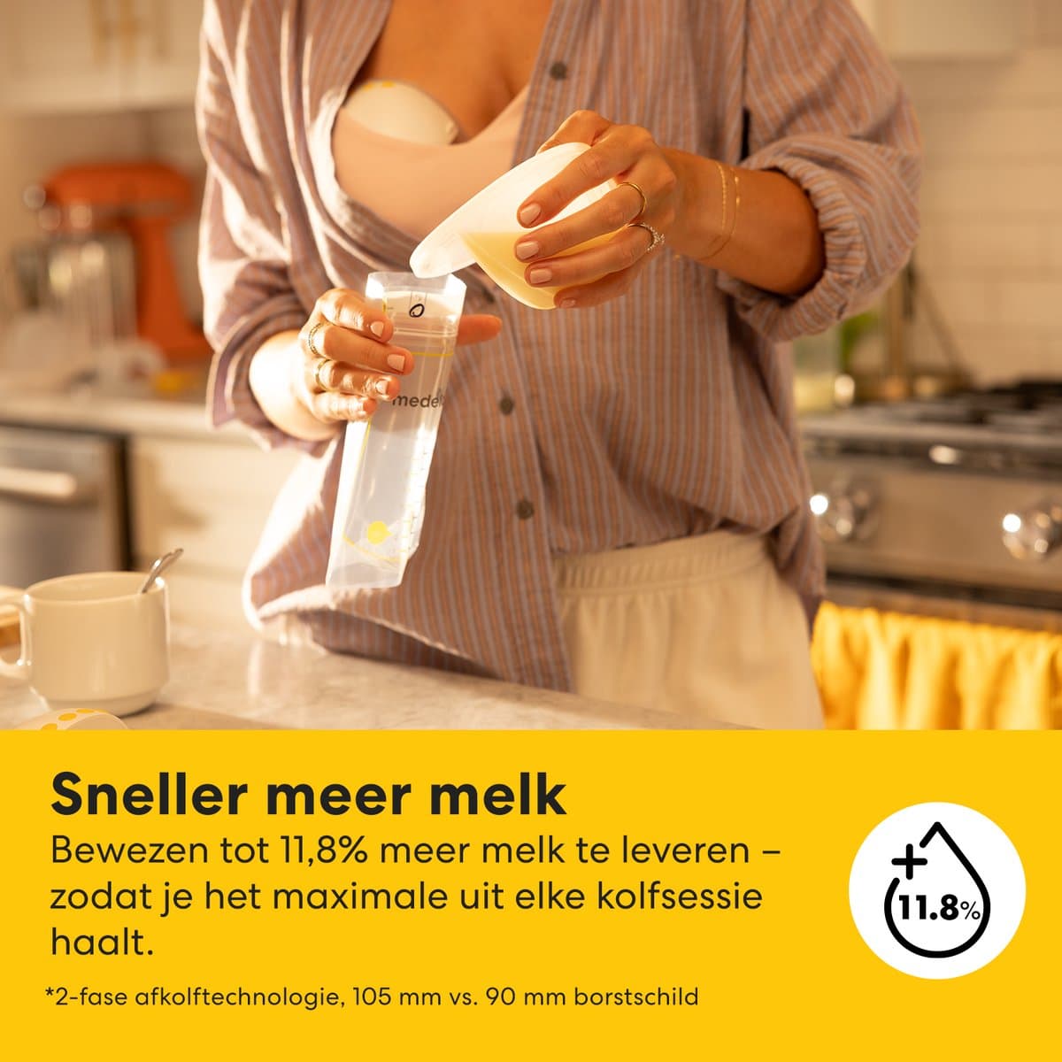 Medela Motion InBra dubbel + Ultra-ademende zoogkompressen 60 stuks - Voordeelverpakking thumbnail 3